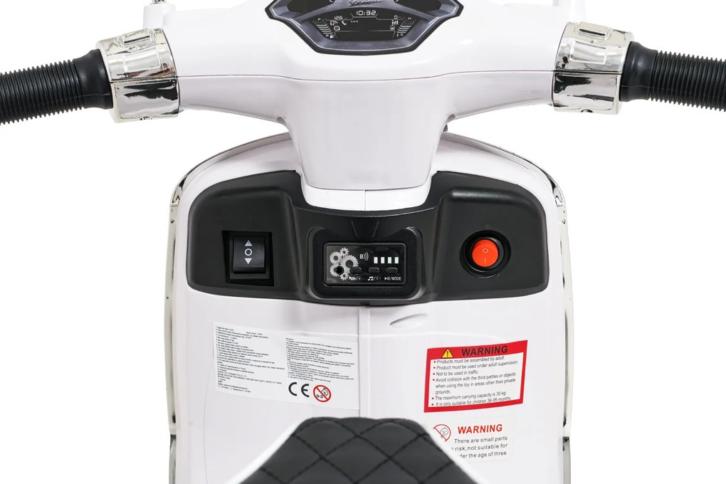 Ramiz Vespa Scooter ROMA Biela Detský motocykel