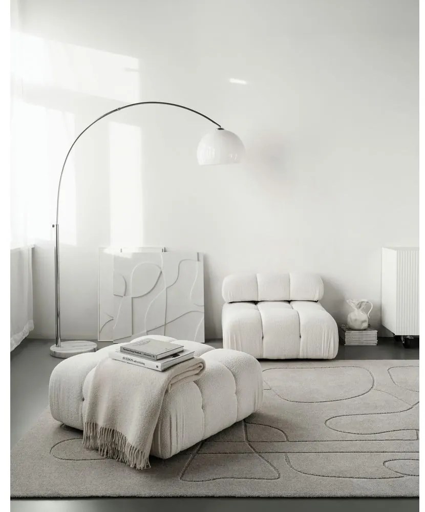 Svetlosivý vlnený koberec 133x190 cm Morphic – Agnella