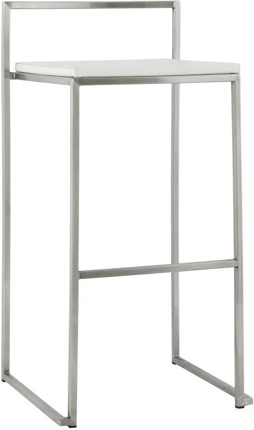 Dizajnová barová stolička Ethan biela