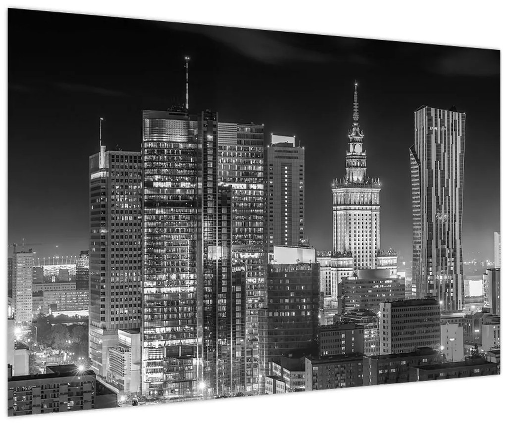 Obraz - Čiernobiely New York (90x60 cm)