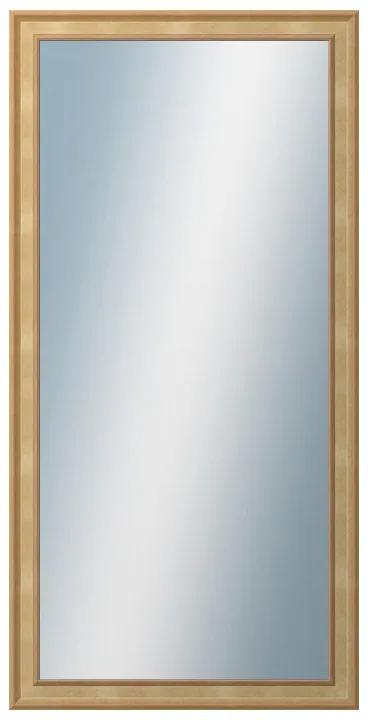 DANTIK - Zrkadlo v rámu, rozmer s rámom 50x100 cm z lišty TOOTH malá zlatá (3161)
