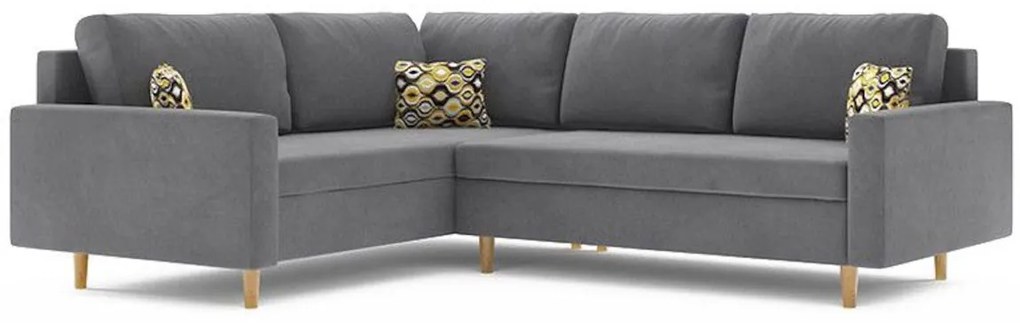 Rohová rozkladacia sedačka ASULA 2,230x75x170,haiti 14/amber 73,ľavá