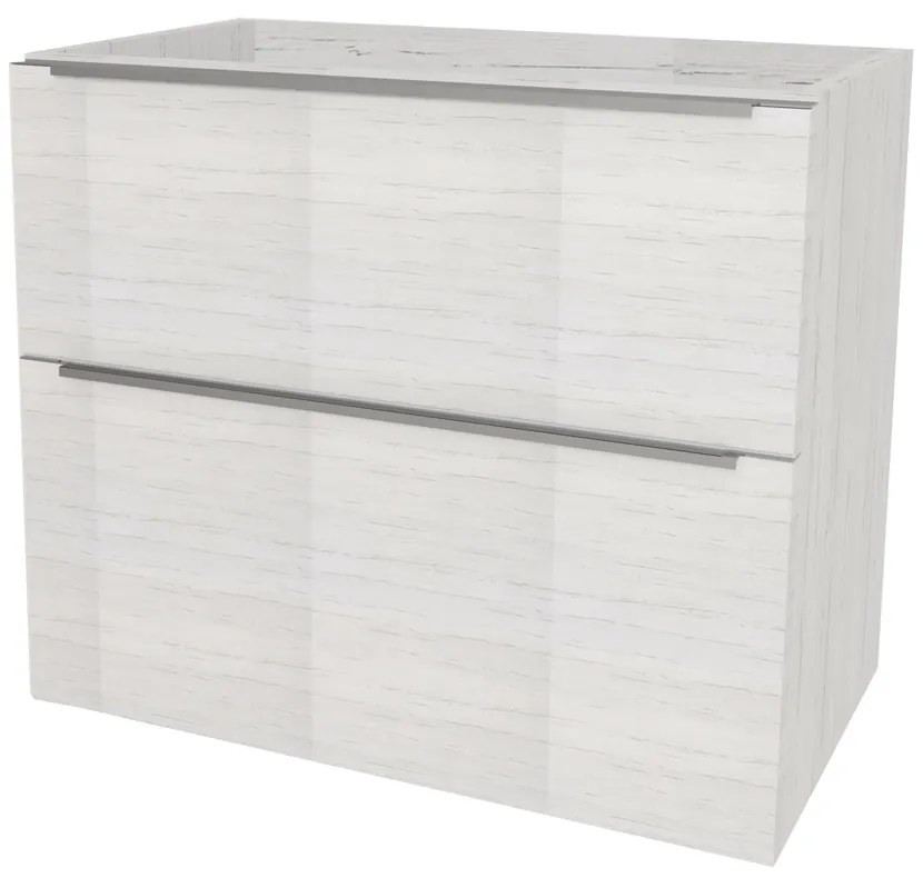 Mereo Mailo, kúpeľňová skrinka 81 cm, chróm madlo, Multidecor, Pino Aurélio, MER-CN591SPINO