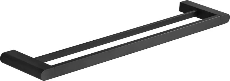 Mexen Adox dvojitý vešiak na uteráky, Čierna - 7018225-70