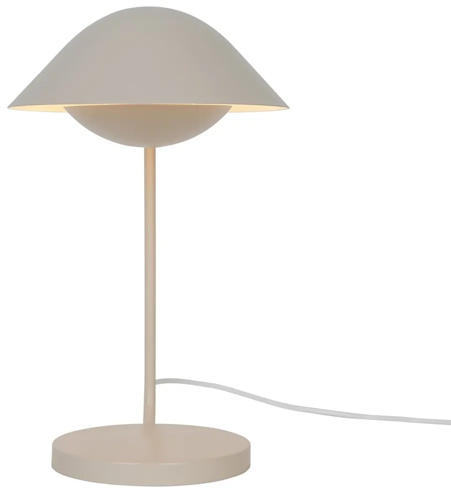 NORDLUX Dizajnová kovová stolová lampa FREYA, 1xE14, 40W, béžová