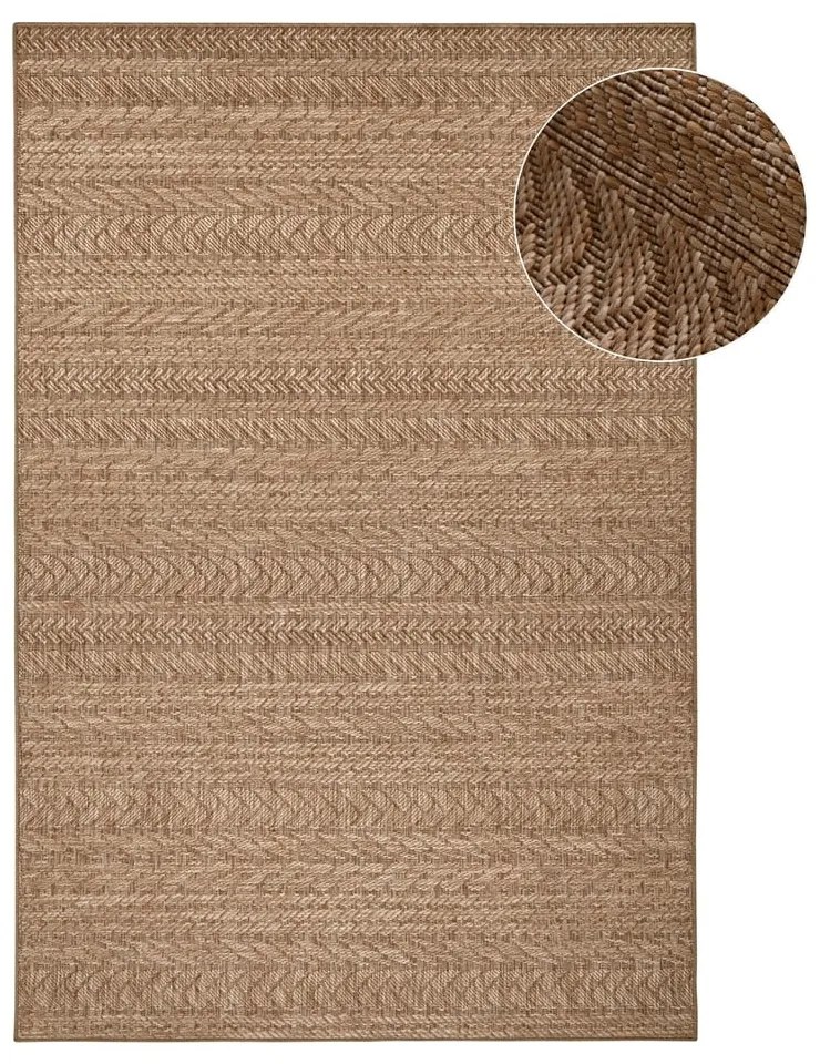 Hnedý vonkajší koberec NORTHRUGS Granado, 80 x 150 cm