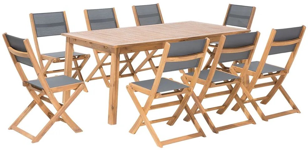 Drevená záhradná súprava stola a stoličiek CESANA Beliani