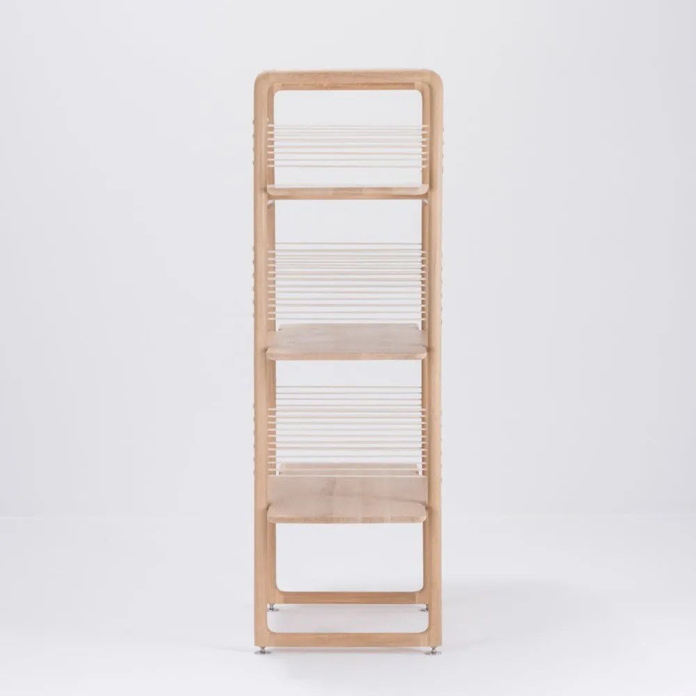 Knižnica z masívneho dubového dreva Gazzda Muse, výška 140 cm