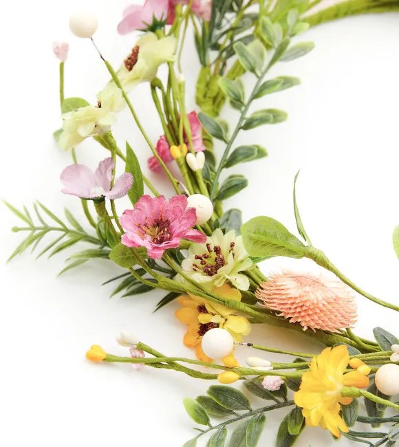 Veniec FLOS s farebnými kvetmi 884851