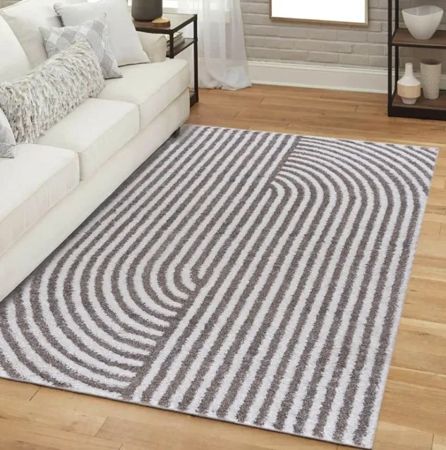 Dizajnový koberec v béžovej farbe Athos Šírka: 80 cm | Dĺžka: 150 cm