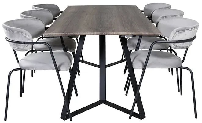 Marina Arrow stolová súprava béžová / sivá