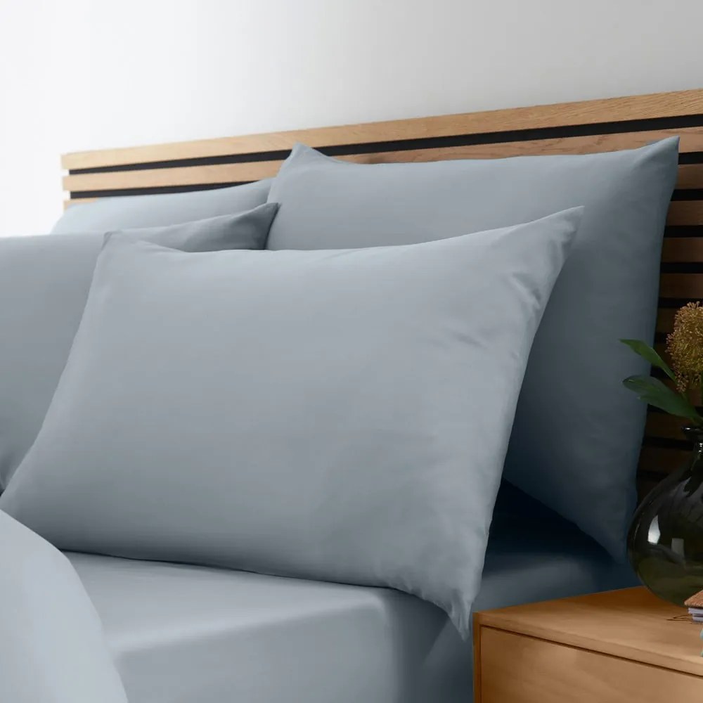 Sivomodré obliečky na dvojlôžko/predĺžené 260x220 cm So Soft Non–Iron – Catherine Lansfield