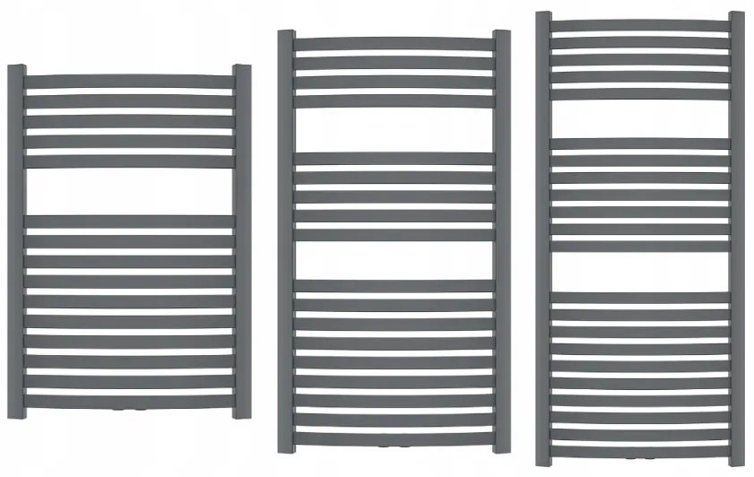 Invena Invena, kúpeľňový rebríkový radiátor 540x1000 mm 446W, grafitová, UG-02-100-A