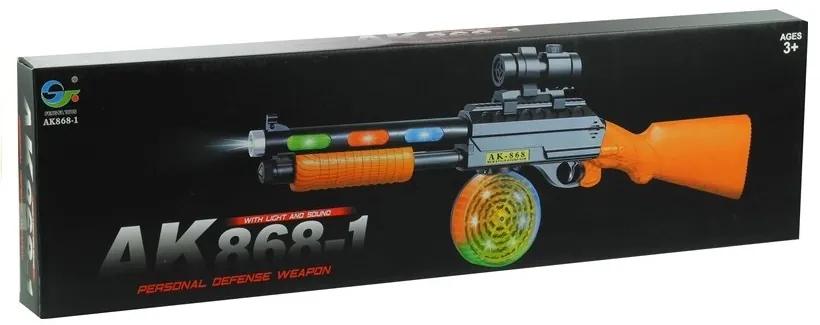 LEAN TOYS Pištoľová puška AK 868-1 + svetlo, zvuk