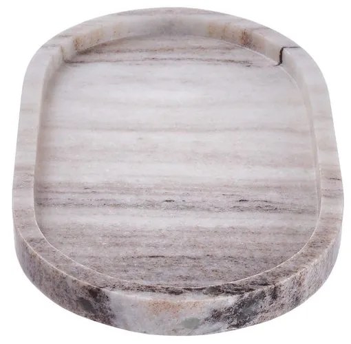 Butlers MARBLE podnos oválny 25 x 15 cm - béžová