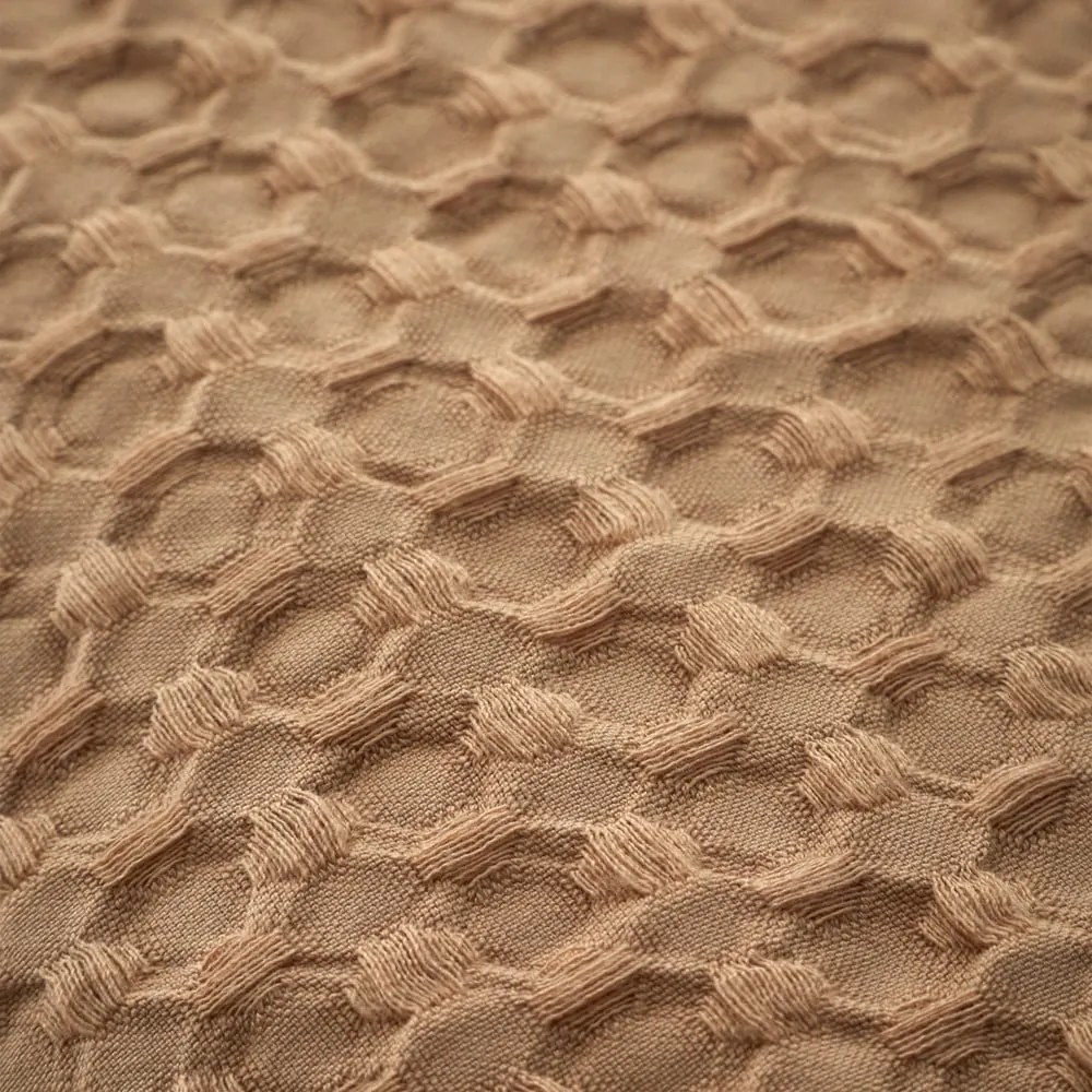 Hnedé obliečky na jednolôžko 135x200 cm Muscat Waffle – Pineapple Elephant