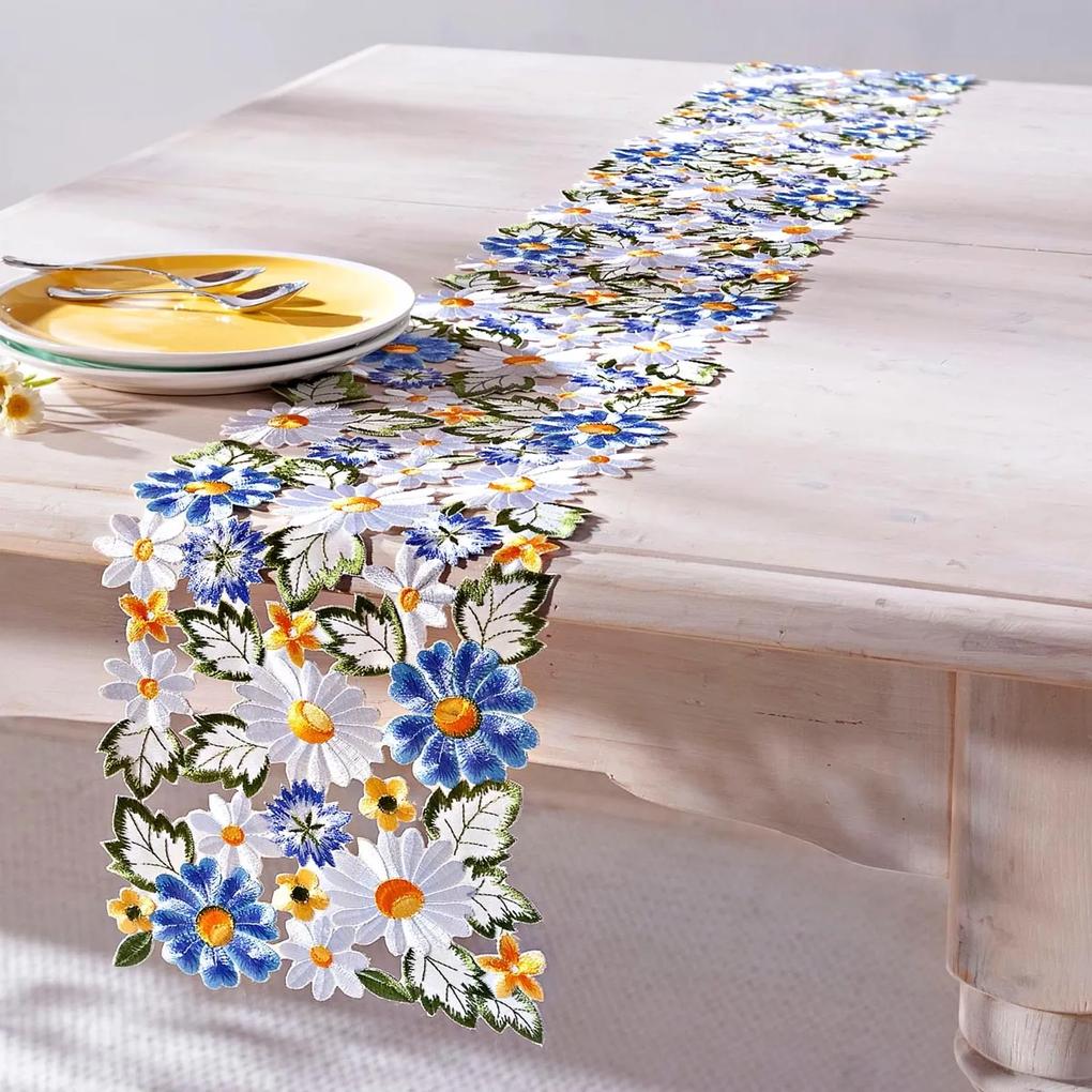 Weltbild Kvetinový behúň na stôl Fleurs, 160 x 20 cm