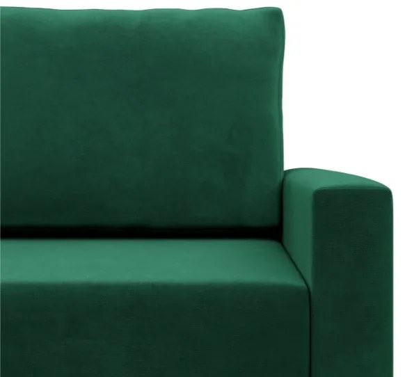 Trojmiestna rozkladacia sedačka BLANK Elegant fľaškovo zelená