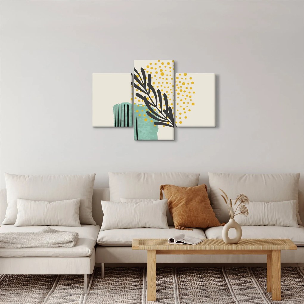Obraz - Abstraktné listy N⁰3 (90x60 cm)
