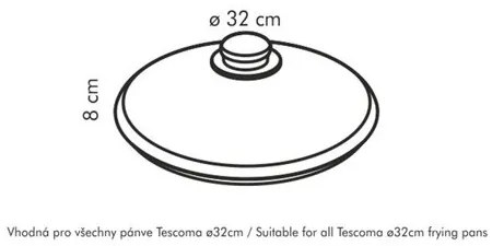 Tescoma Sklenená pokrievka UNICOVER, 32 cm, 32 cm