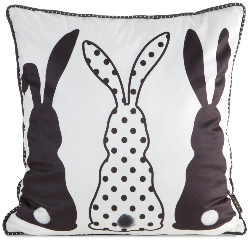VEĽKONOČNÁ DEKORAČNÁ OBLIEČKA NA VANKÚŠ EASTER04 45X45 CM VZOROVANÁ