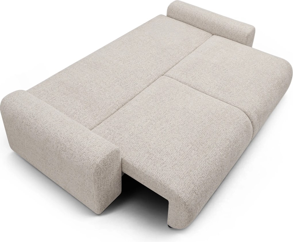 Sofa Velamo s funkciou spania - svetlá béžová szenil Bella 05