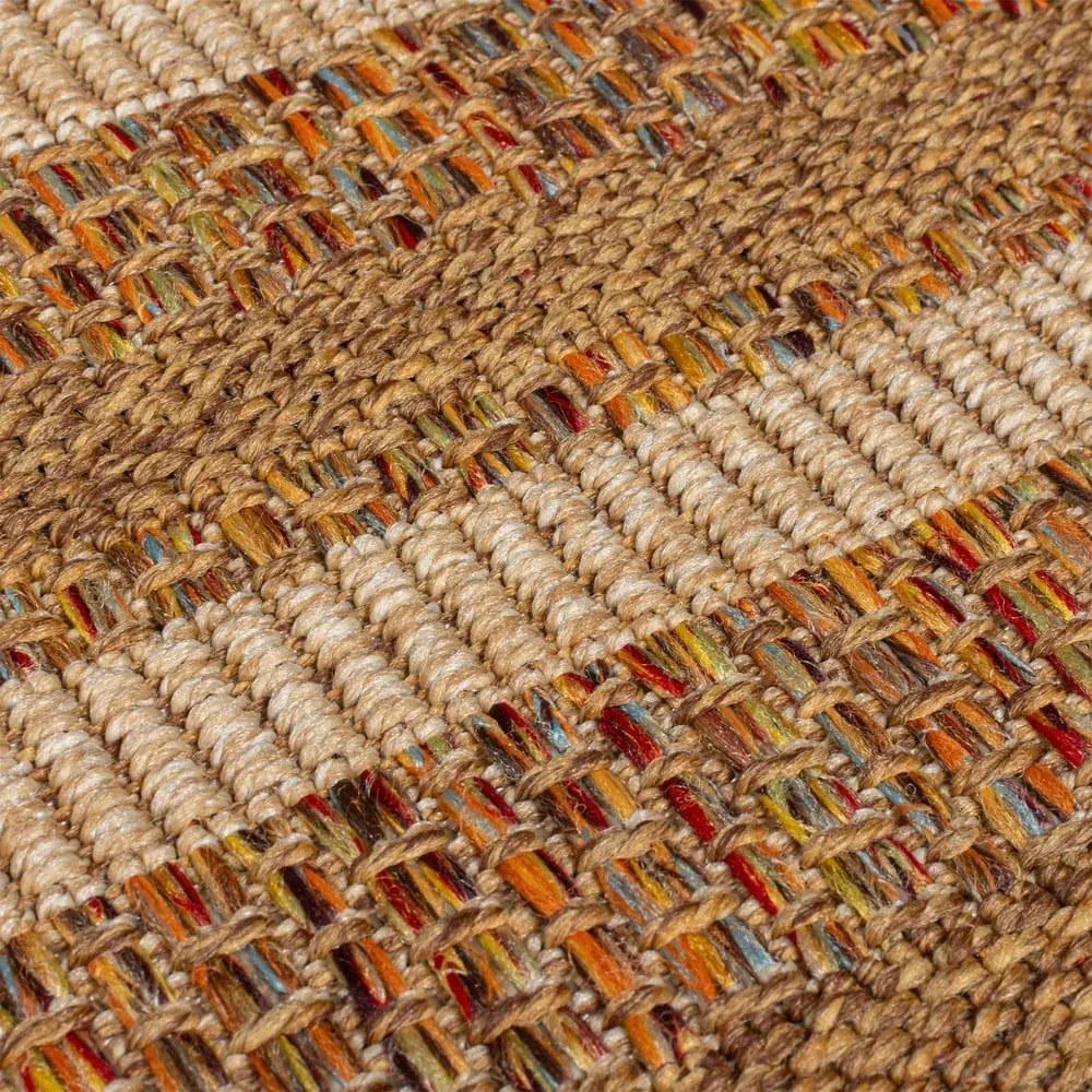Vnútorný a vonkajší koberec v prírodnej farbe 200x290 cm Layla Border – Flair Rugs