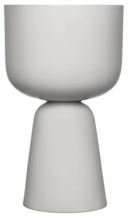 Kvetináč Nappula S, vysoký / sivý