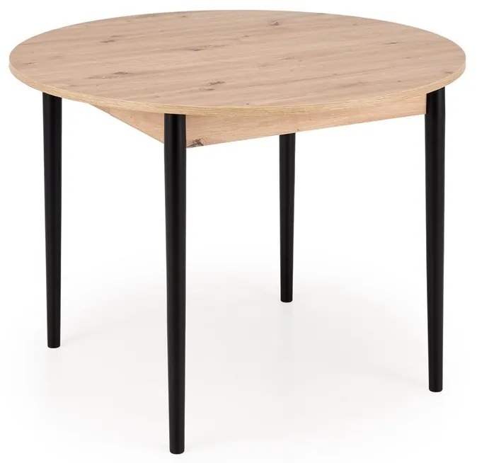 Rozkladací jedálenský stôl Pivot 102/141 cm dub artisan/čierny buk