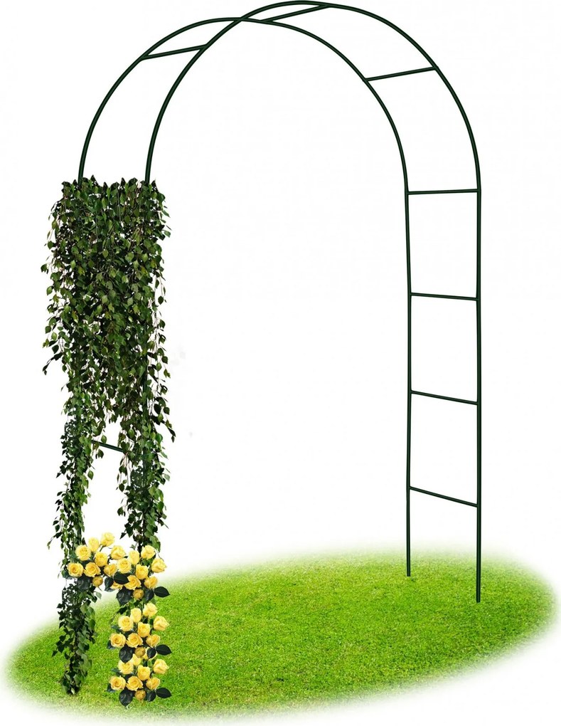Záhradná kovová pergola 240 cm - oblúk