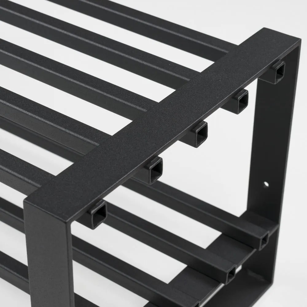 Čierny kovový stojan na topánky Rumo – Spinder Design