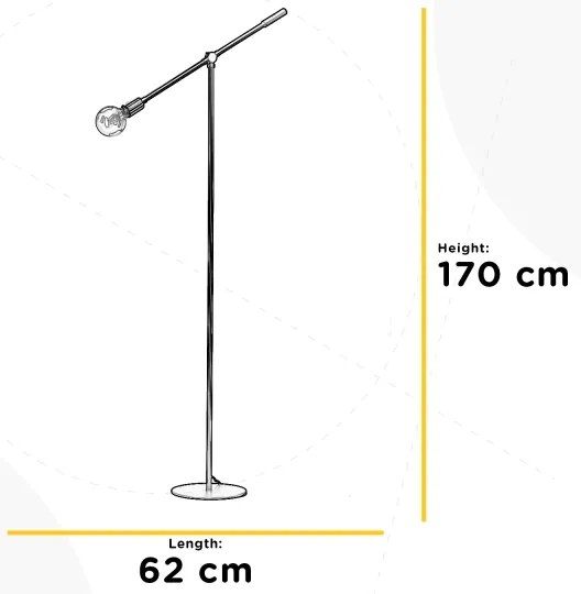 ONLI - Stojacia lampa ASTE 1xE27/15W/230V čierna/zlatá