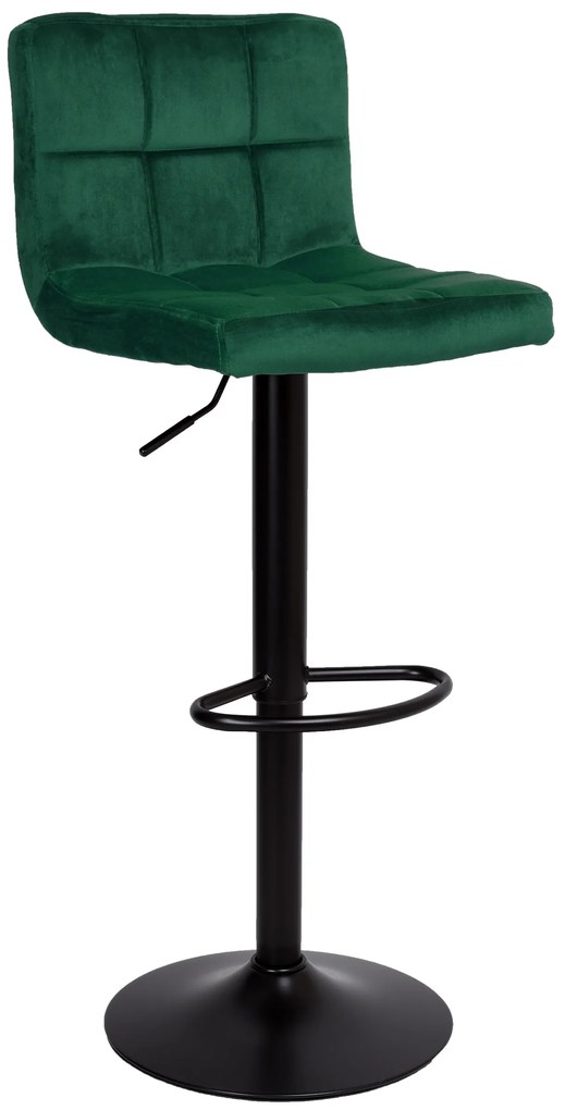 JAKS Barová stolička arako black velvet zelená