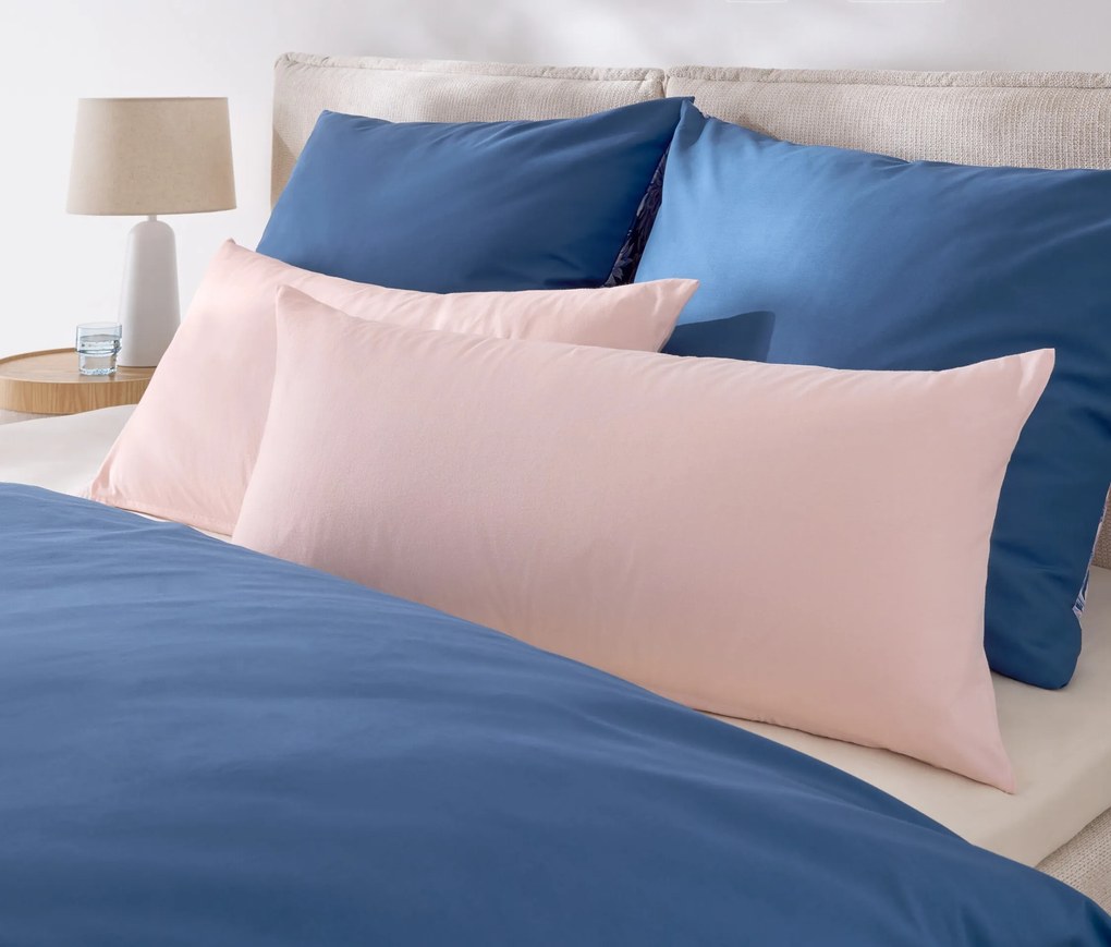 Džersejové obliečky na vankúš, 2 ks, ružové