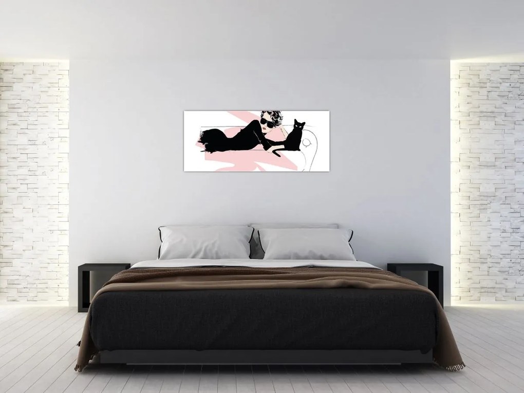 Obraz - Fashion lady (120x50 cm)
