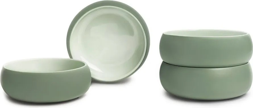 Zelené kameninové polievkové/ramen misky v súprave 4 ks 1 l Aura Vira – Bonami Selection
