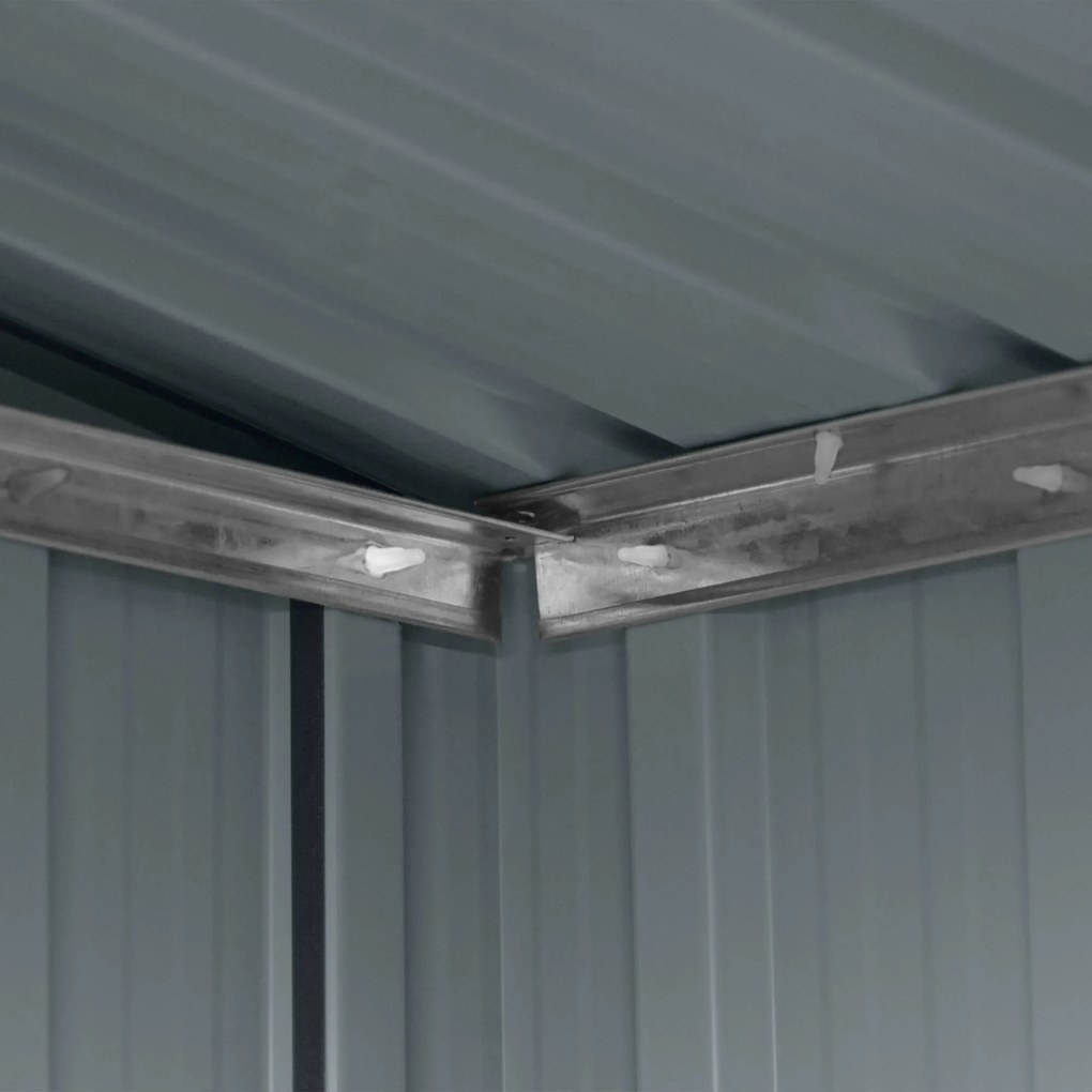 Záhradný domček BestBerg ZD-67AW / 4,3 m² / 197 × 217 × 202 cm / antracit/biela