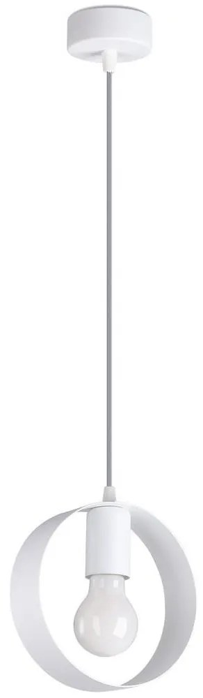 Sollux SL.1137 - Luster na lanku TITRAN 1xE27/60W/230V biela