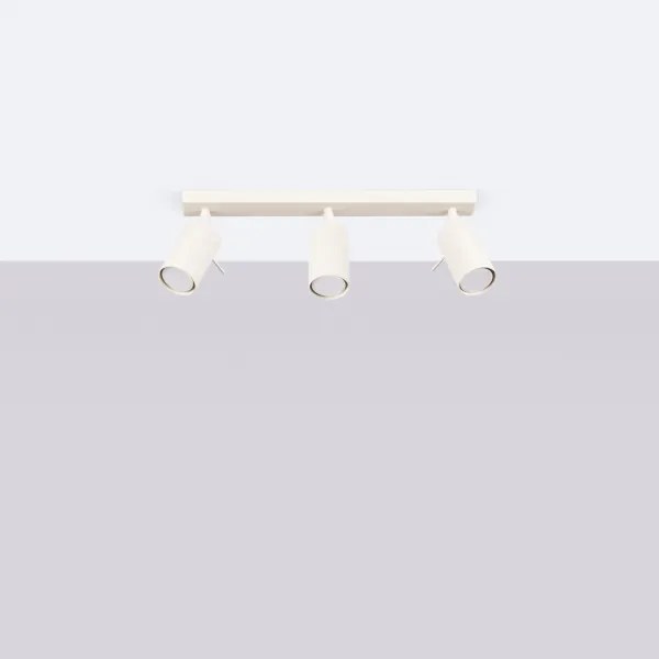 Sollux SL.1496 - Bodové svietidlo RING 3xGU10/10W/230V krémová