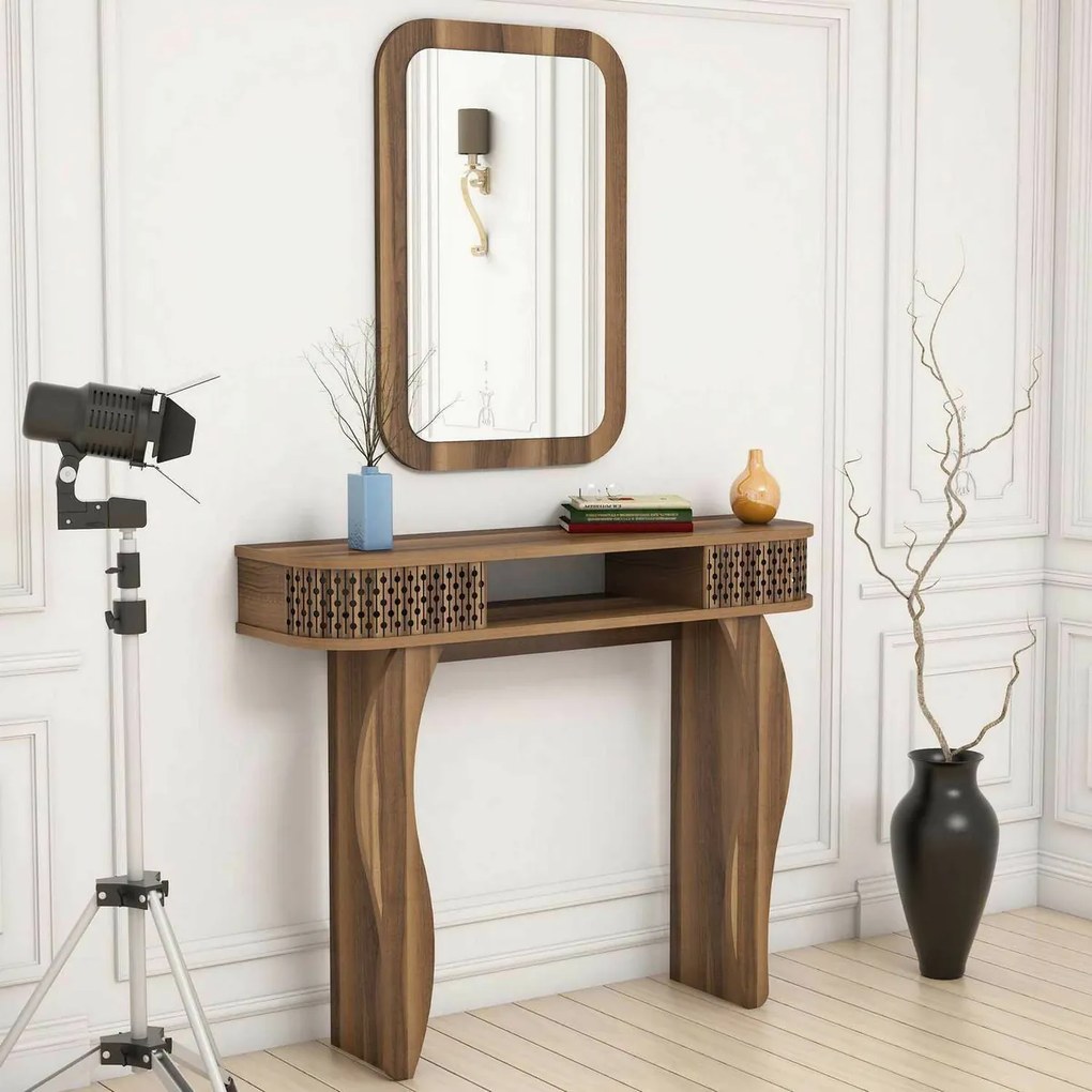 Dekoratívny stôl Damla Walnut