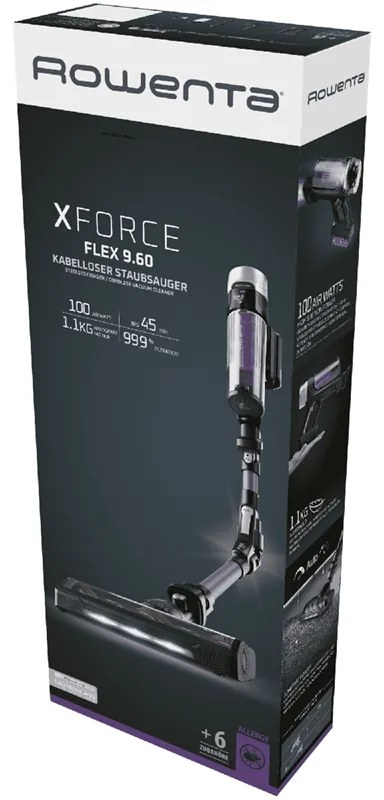 Tyčový vysávač Rowenta X-Force Flex 9.60 Allergy RH2039WO Fialový/Čierny