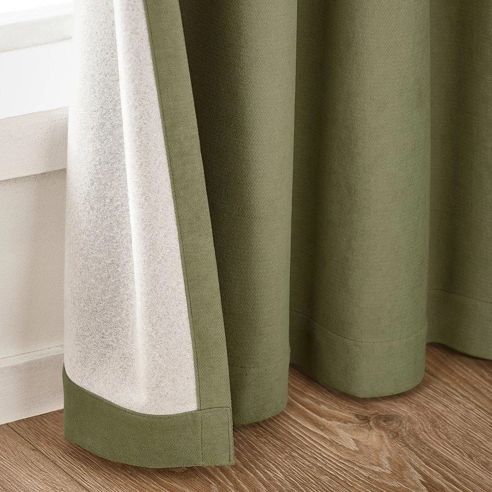 Kaki zatemňovacie závesy v súprave 2 ks 117x229 cm Wilson – Catherine Lansfield