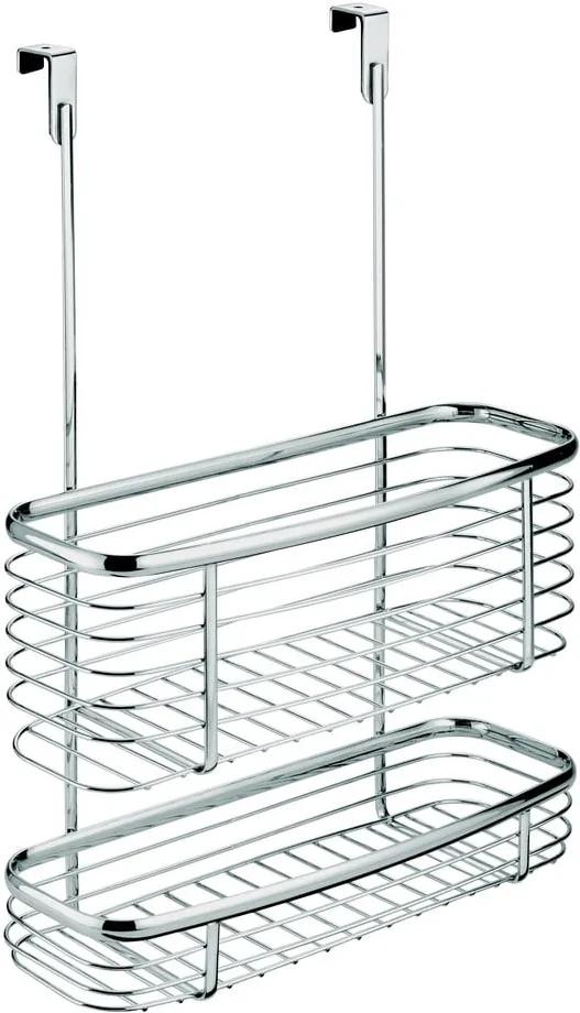 Kovový košík na kuchynské dvierka iDesign Axis Double Basket