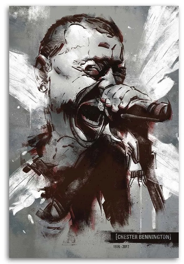 Gario Obraz na plátne Chester Bennington Linkin Park - Nikita Abakumov Rozmery: 40 x 60 cm