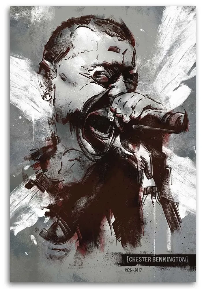 Gario Obraz na plátne Chester Bennington Linkin Park - Nikita Abakumov Rozmery: 60 x 90 cm