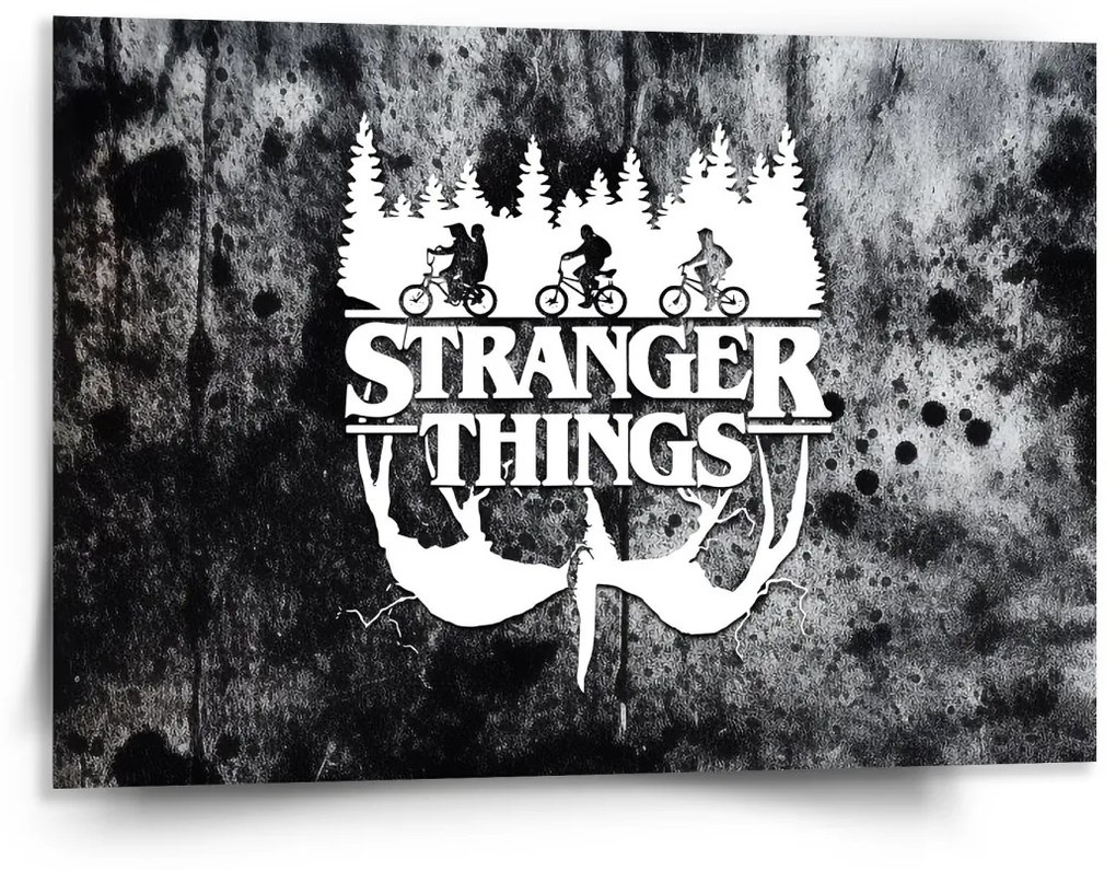 Sablio Obraz Stranger Things White - 150x110 cm