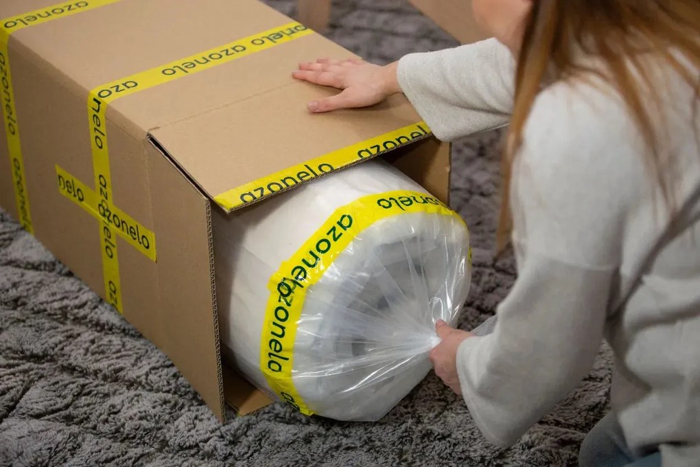 Azonelo Matrace 1+1 Cloud vysoké ortopedické matrace s pamäťovou penou 70x200 cm / 24 cm - poťah s hodvábom