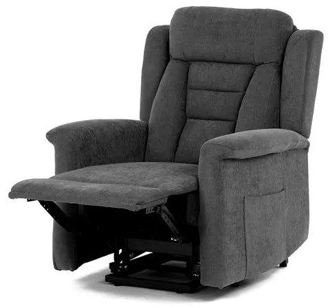 Autronic BONTEC Polohovacie kreslo, elektrické káblové ovládanie, šedá, látka, TV-7072 GREY2 Farba: Šedá