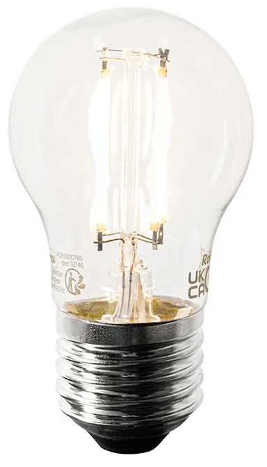 Smart plafondlamp zwart met smoke glas incl. Wifi P45 - Ayesha