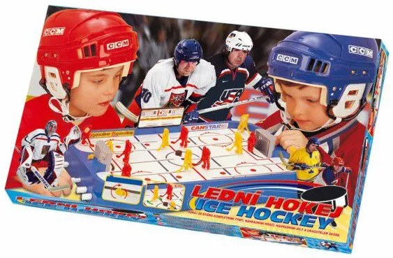 Hokej společenská hra plast v krabici 53x30,5x7cm